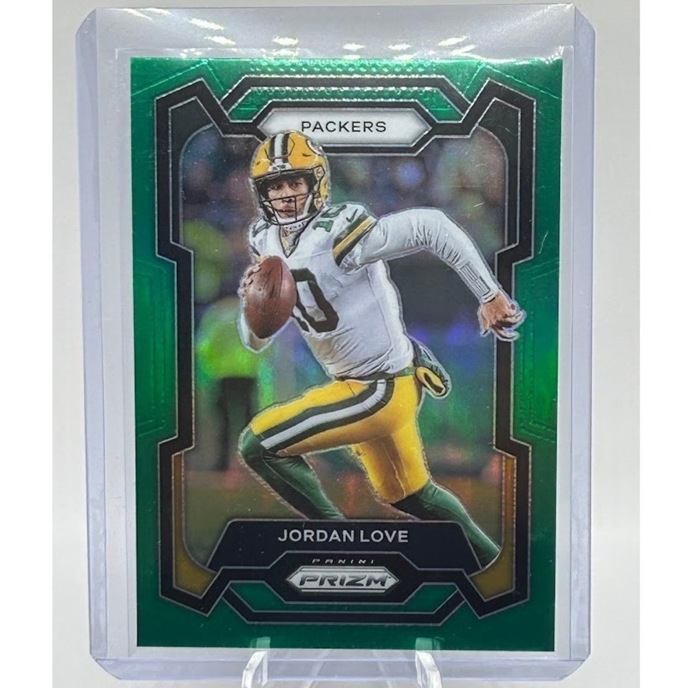 Jordan Love Green Prizm 2023 Panini Prizm 110 NFL Green Bay Packers